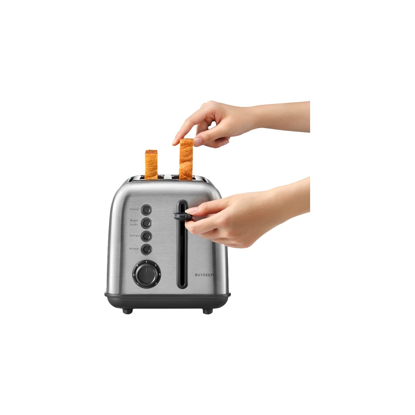 Buydeem 2 Slice Toaster, model DT620E, color Stainless Steel, EU