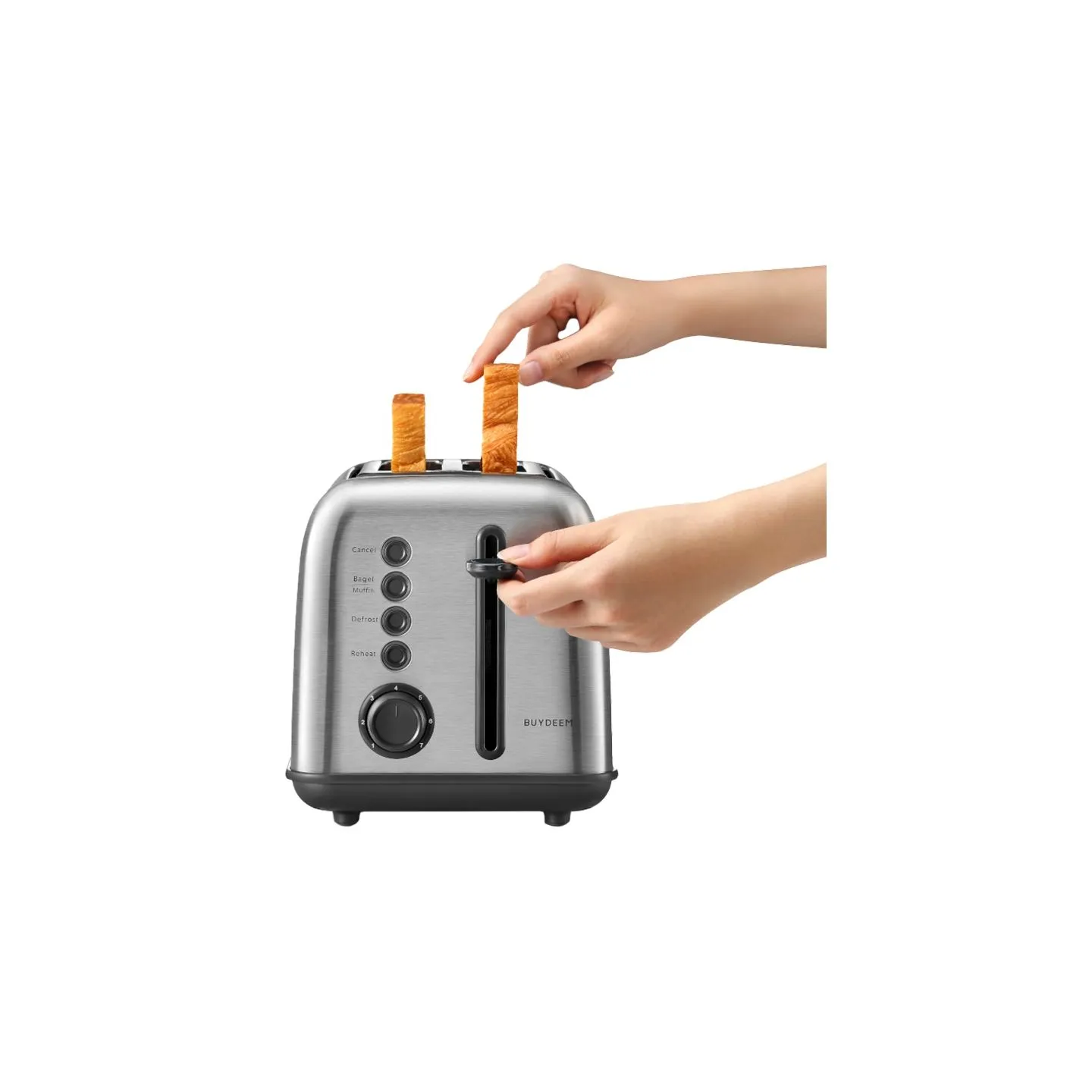 Buydeem 2 Slice Toaster, model DT620E, color Stainless Steel, EU