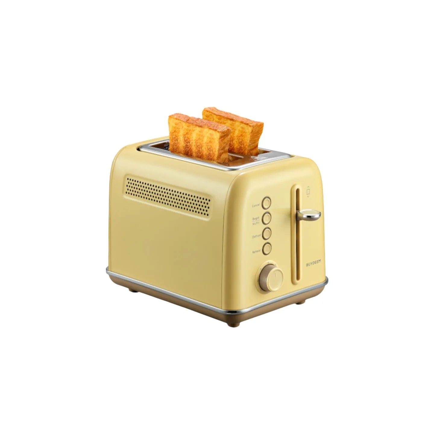 Buydeem 2 Slice Toaster, model DT620E, color Mellow Yellow, EU