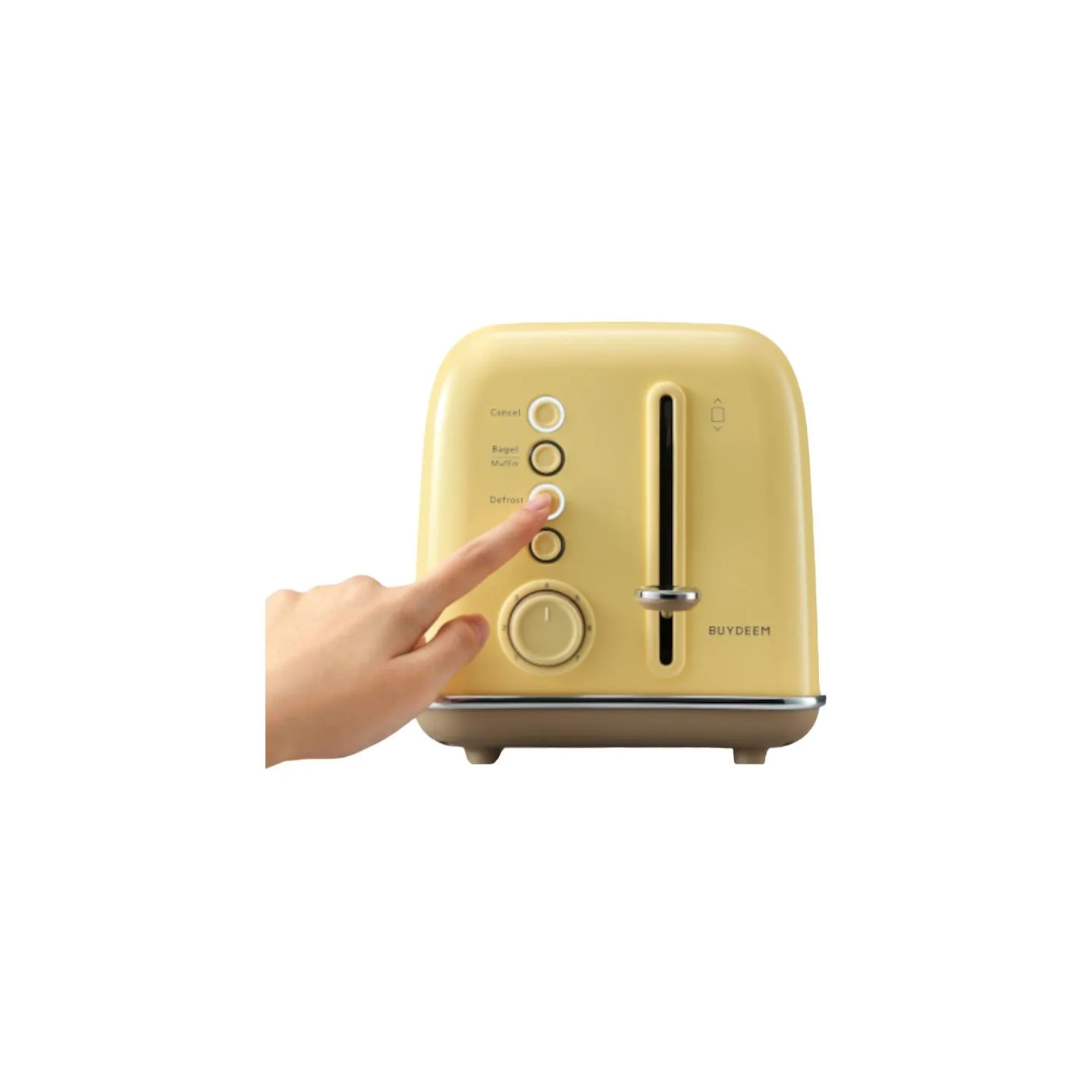 Buydeem 2 Slice Toaster, model DT620E, color Mellow Yellow, EU