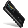 Axagon EEM2-SD2B USB-C 10Gbps-M.2 NVMe & SATA SSD DISPLAY box