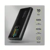 Axagon EEM2-SD2B USB-C 10Gbps-M.2 NVMe & SATA SSD DISPLAY box