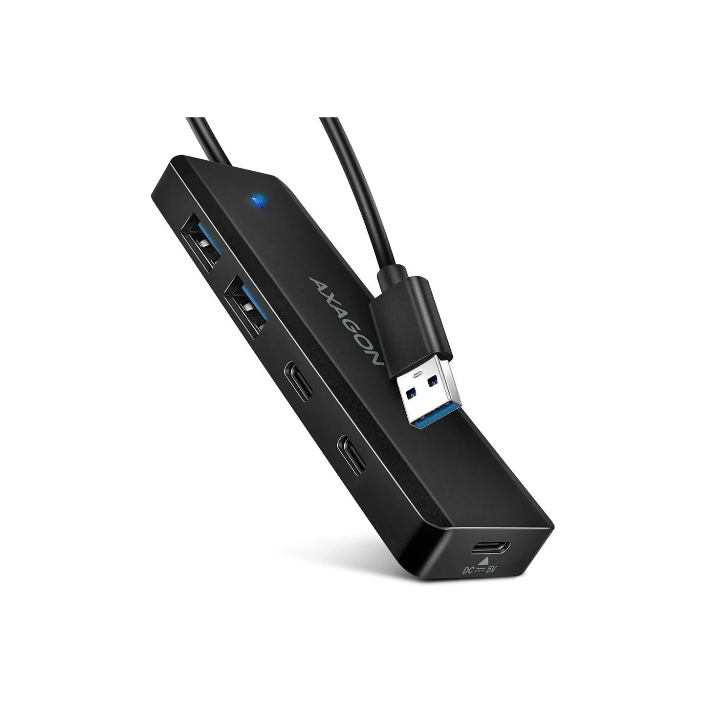 Axagon HUE-C2A USB-A 5Gbps TRAVEL hub