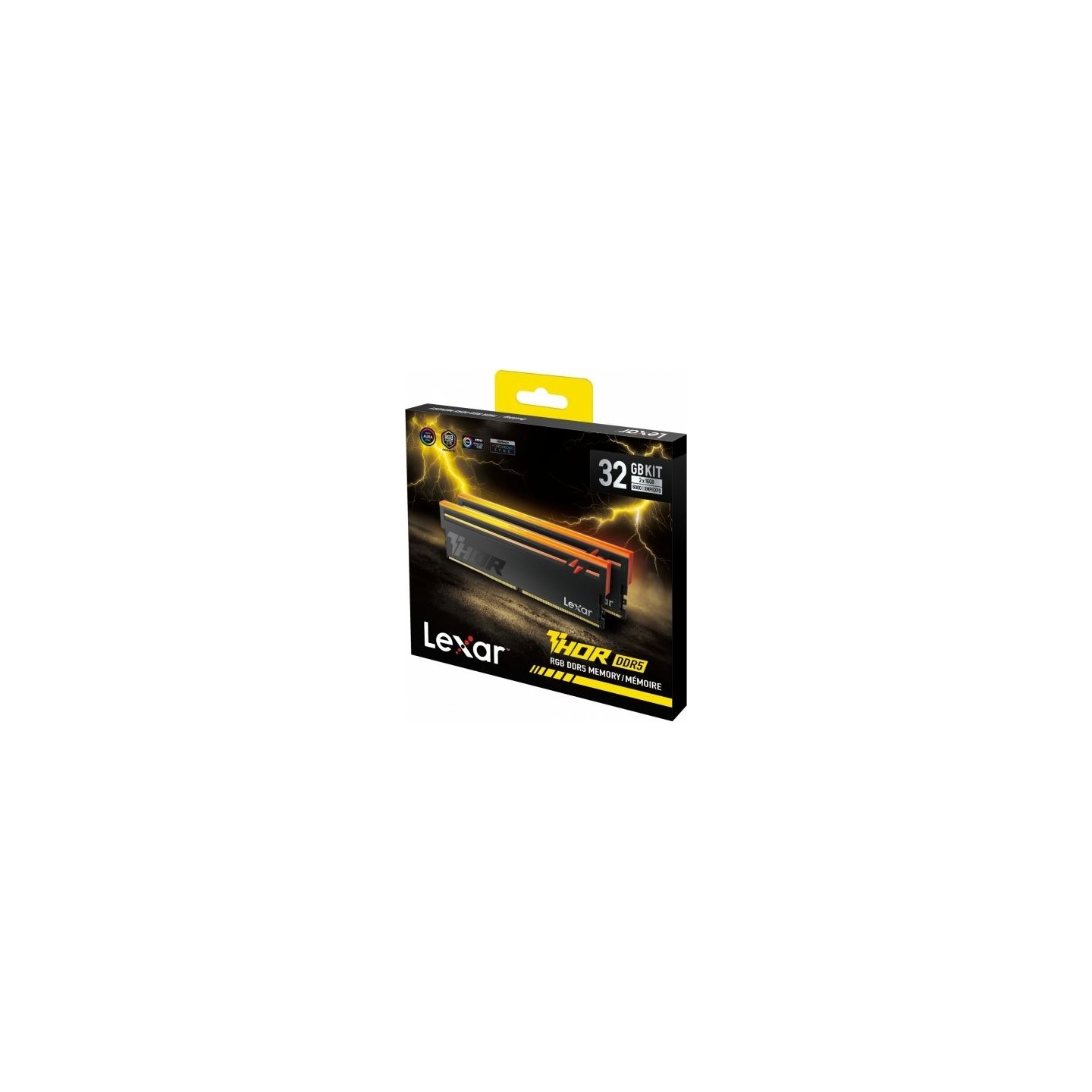 Lexar PC memory DDR5 THOR2.0 32GB(2*16)/6000 CL38 black RGB