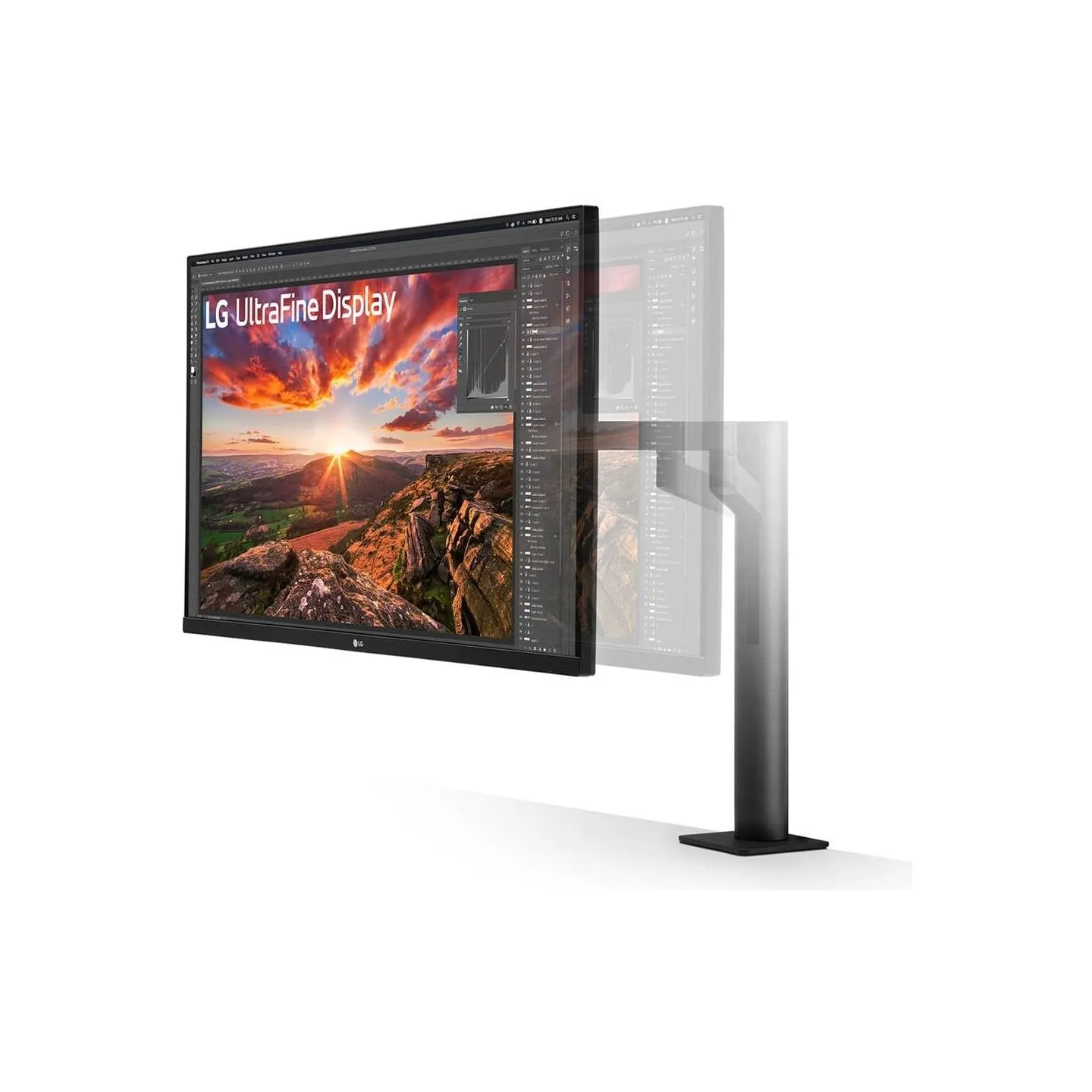 LG LCD Monitor|LG|31.5"|Panel IPS|3840x2160|16:9|60Hz|5 ms|Speakers|Swivel|Pivot|Height adjustable|Tilt|Colour Black|32UN880K-B