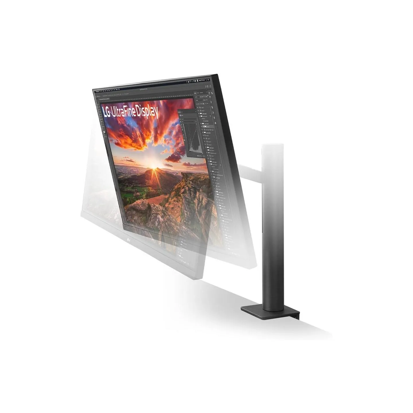 LG LCD Monitor|LG|31.5"|Panel IPS|3840x2160|16:9|60Hz|5 ms|Speakers|Swivel|Pivot|Height adjustable|Tilt|Colour Black|32UN880K-B