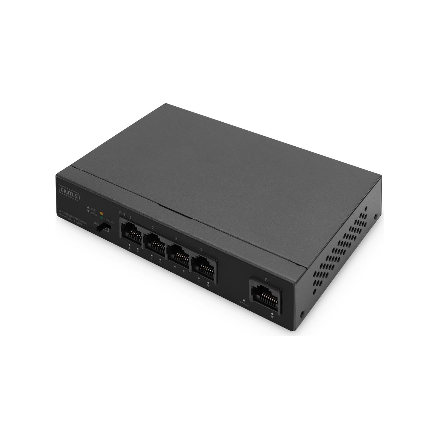 Digitus | 4 Port Gigabit PoE Switch | DN-95330-1 | Unmanaged | Desktop