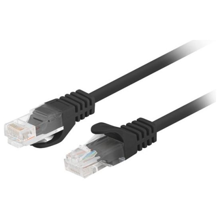 Lanberg | Patchcord CAT.5E UTP Fluke Passed | PCU5-10CC-0025-BK | 0.25 m | Black