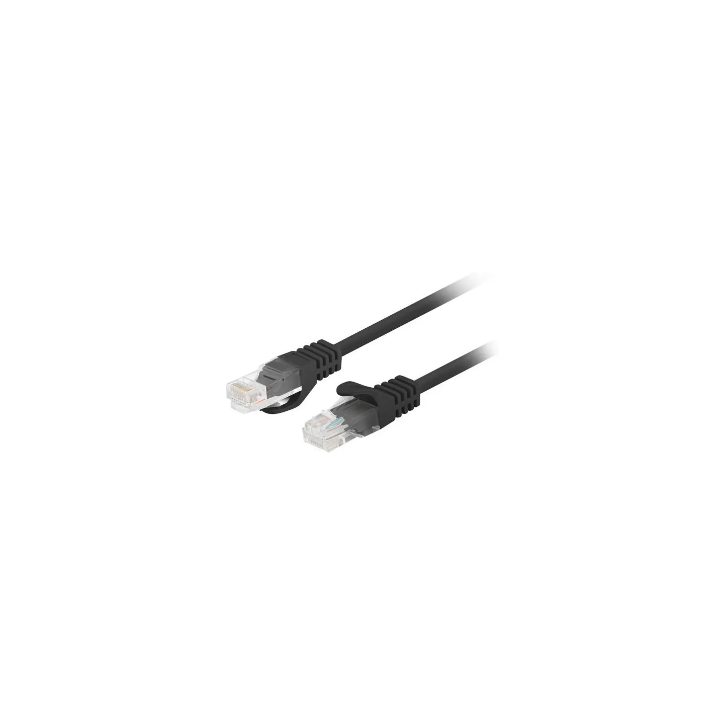 Lanberg | Patchcord CAT.5E UTP Fluke Passed | PCU5-10CC-0025-BK | 0.25 m | Black