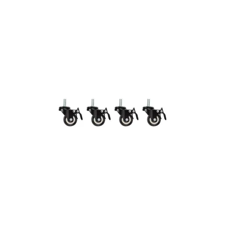 Lanberg | Castors with thread and brake for wall mounting cabinets, 4 pcs | AK-1601-B