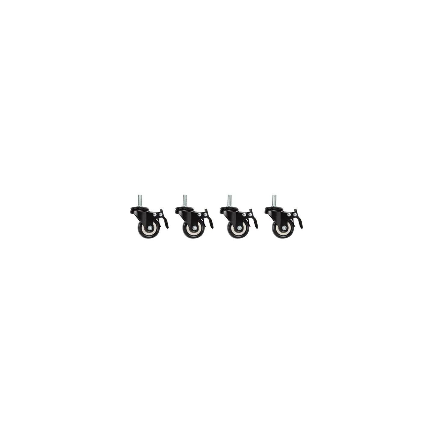 Lanberg | Castors with thread and brake for wall mounting cabinets, 4 pcs | AK-1601-B