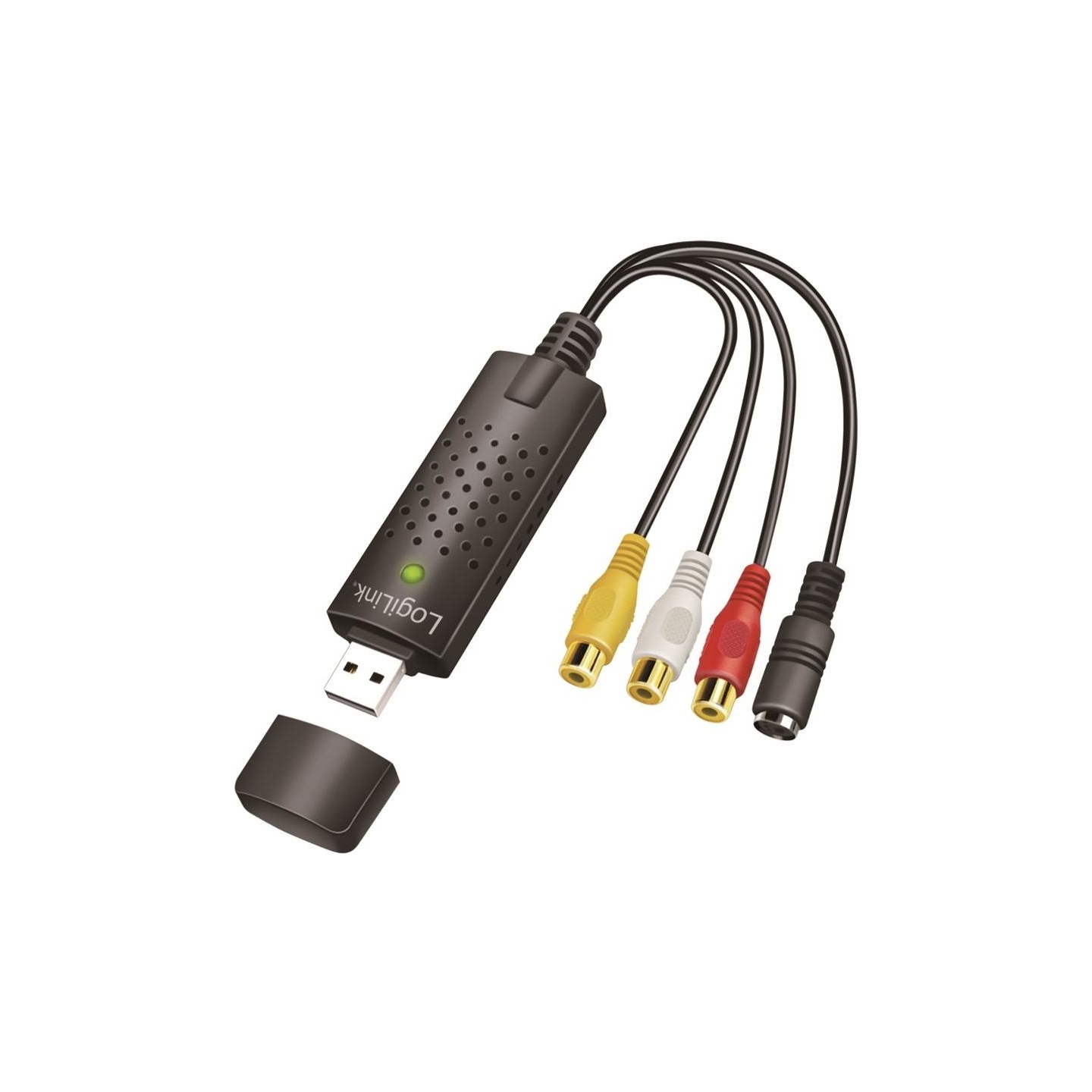 Logilink | USB 2.0 A/V grabber, USB-A/M to 3x RCA + Mini-DIN 5/F, Windows 11 | VG0030A