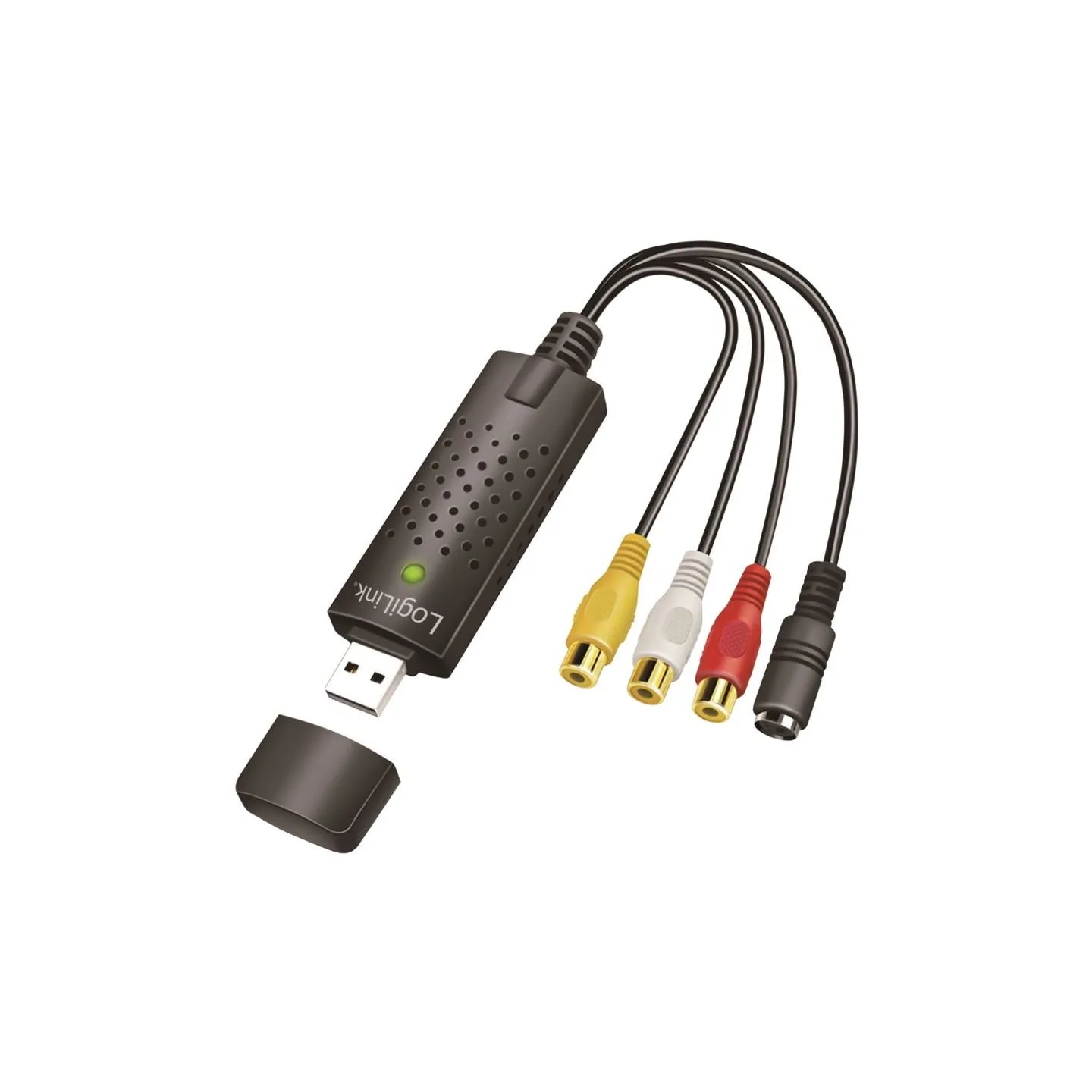 Logilink | USB 2.0 A/V grabber, USB-A/M to 3x RCA + Mini-DIN 5/F, Windows 11 | VG0030A