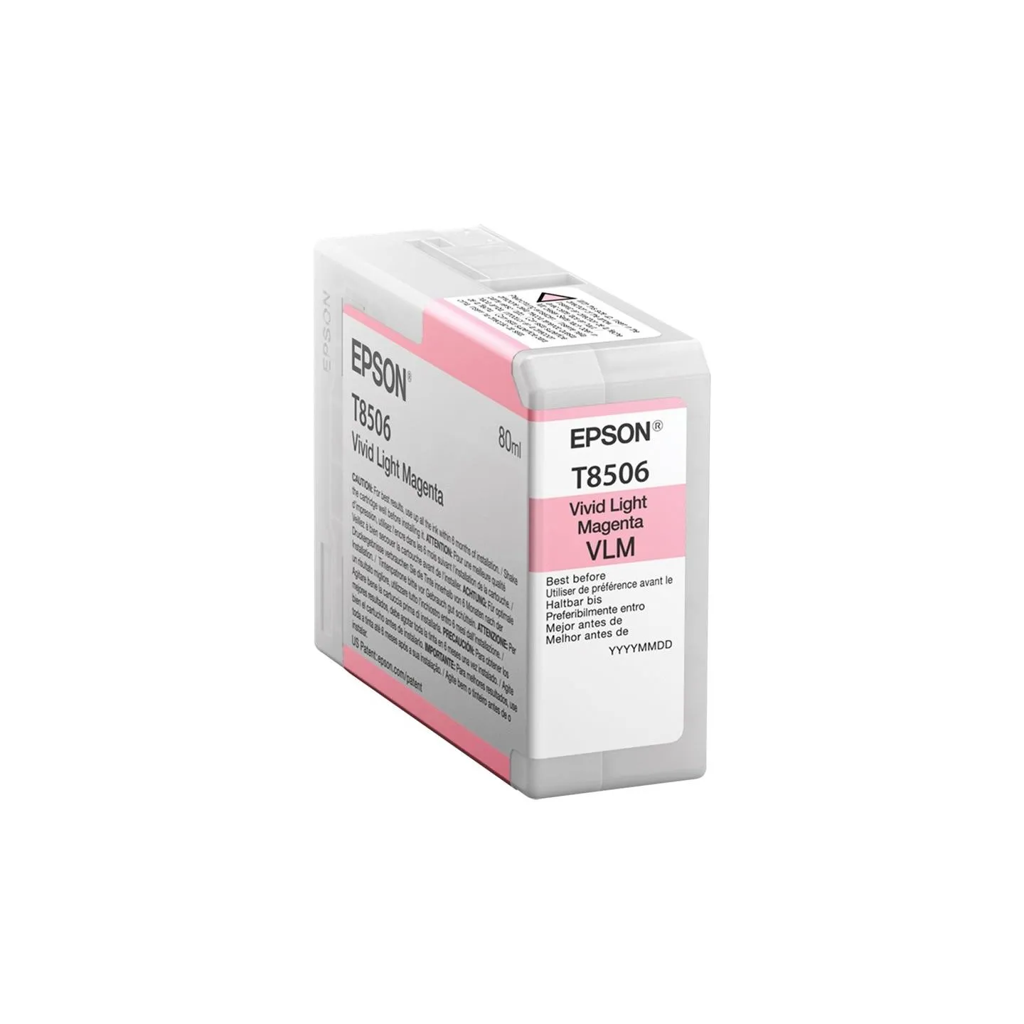 Epson T85060N ink, Light magenta | Epson Epson | C13T85060N | Epson T8506 - vivid light magenta - original - ink cartridge | Ink