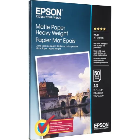 Epson Paper DIN, 50 sheets | Matte | 167 g/m² | A3