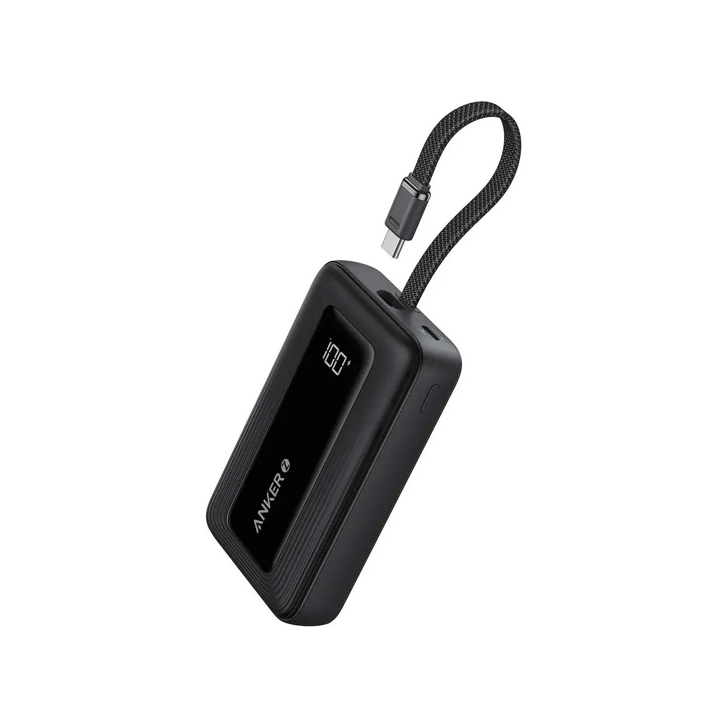 Anker | Power Bank with Built-In USB-C Cable | A1689H11 | 20000 mAh | 30W Output | Black