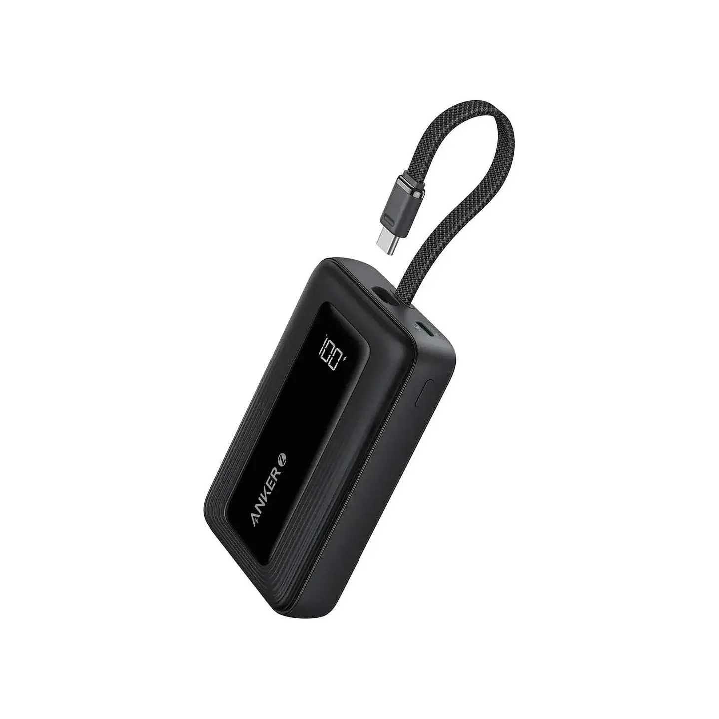 Anker | Power Bank with Built-In USB-C Cable | A1689H11 | 20000 mAh | 30W Output | Black