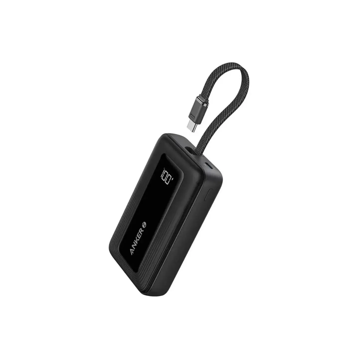 Anker Power Bank with Built-In USB-C Cable | A1688H11 | 10000 mAh | Black