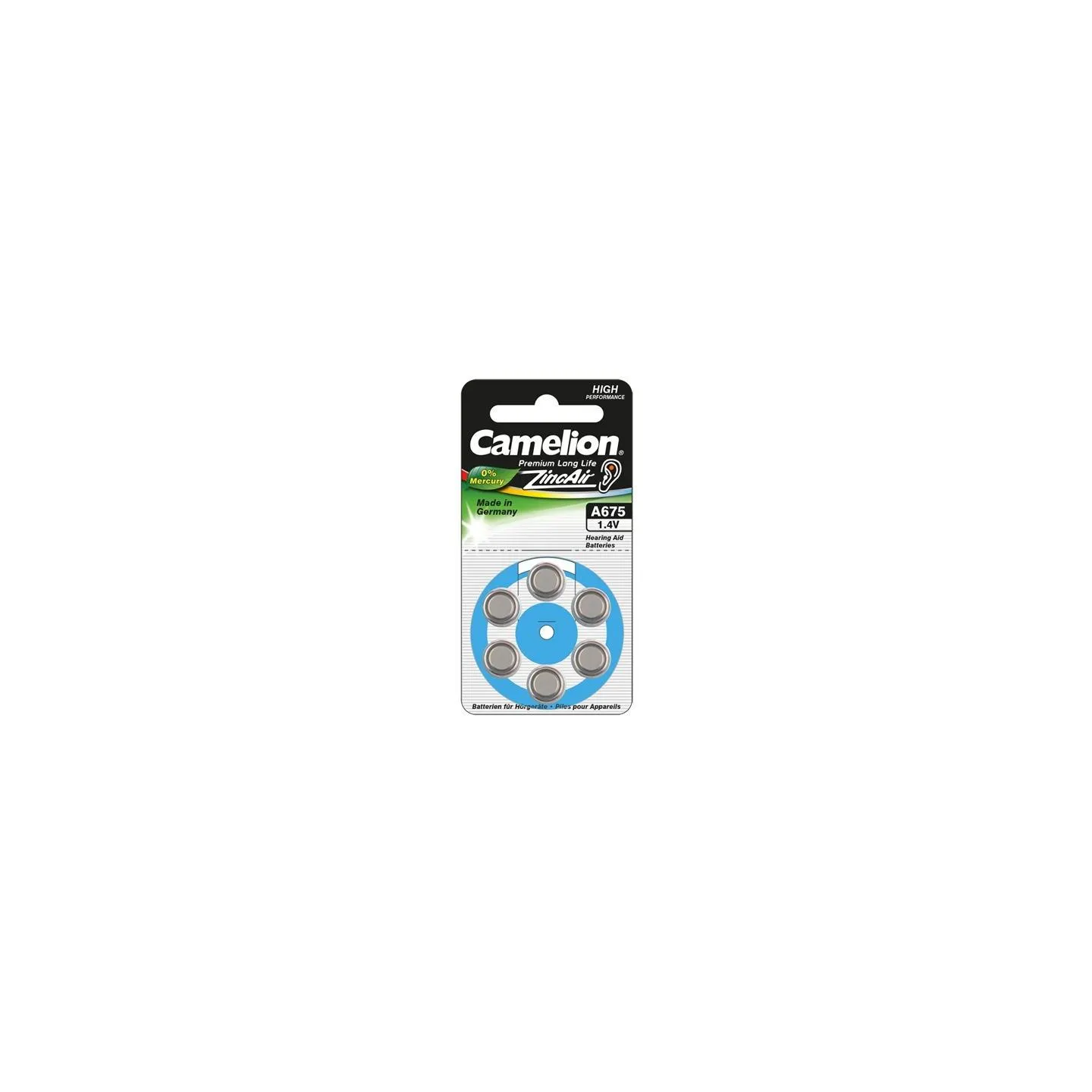 Camelion | A675/DA675/ZL675 | Zinc air cells | 6 pc(s)