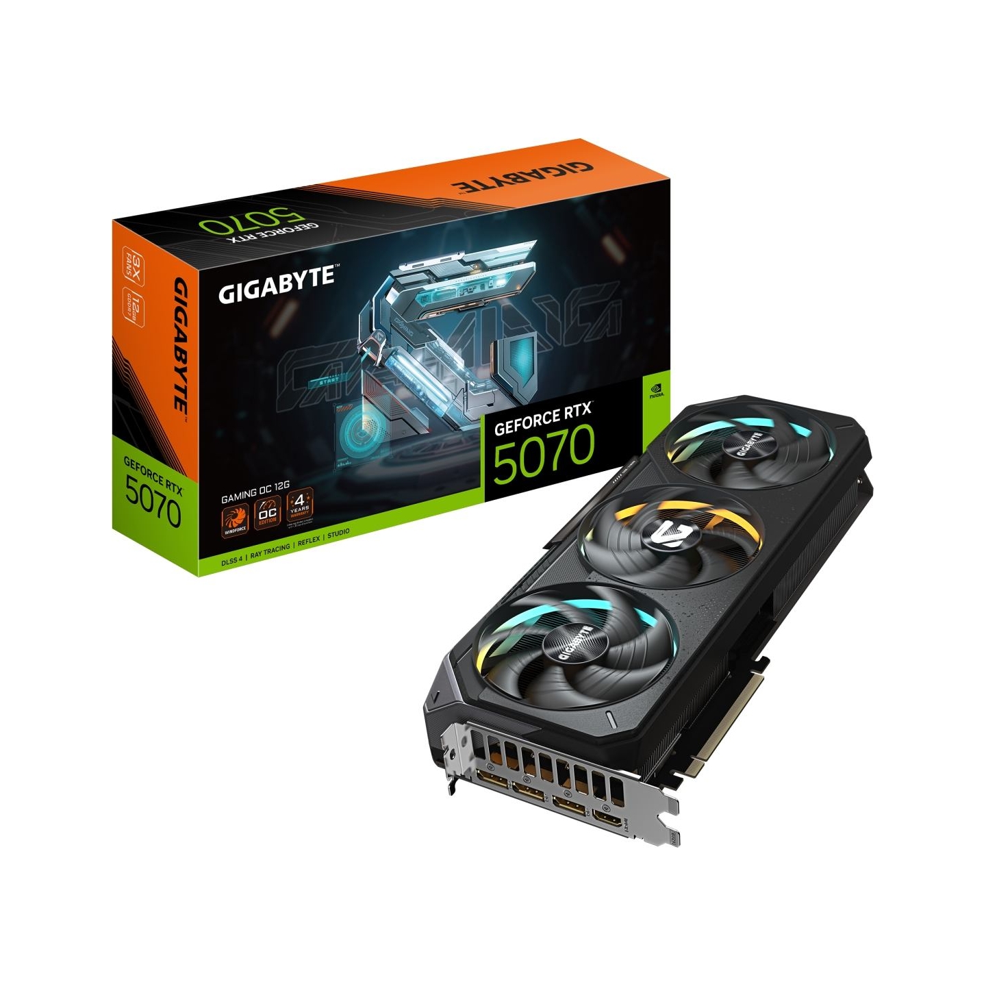 Gigabyte GeForce RTX 5070 GAMING OC 12G | NVIDIA | 12 GB | GeForce RTX 5070 | GDDR7 | HDMI ports quantity 1 | PCI-E 5.0