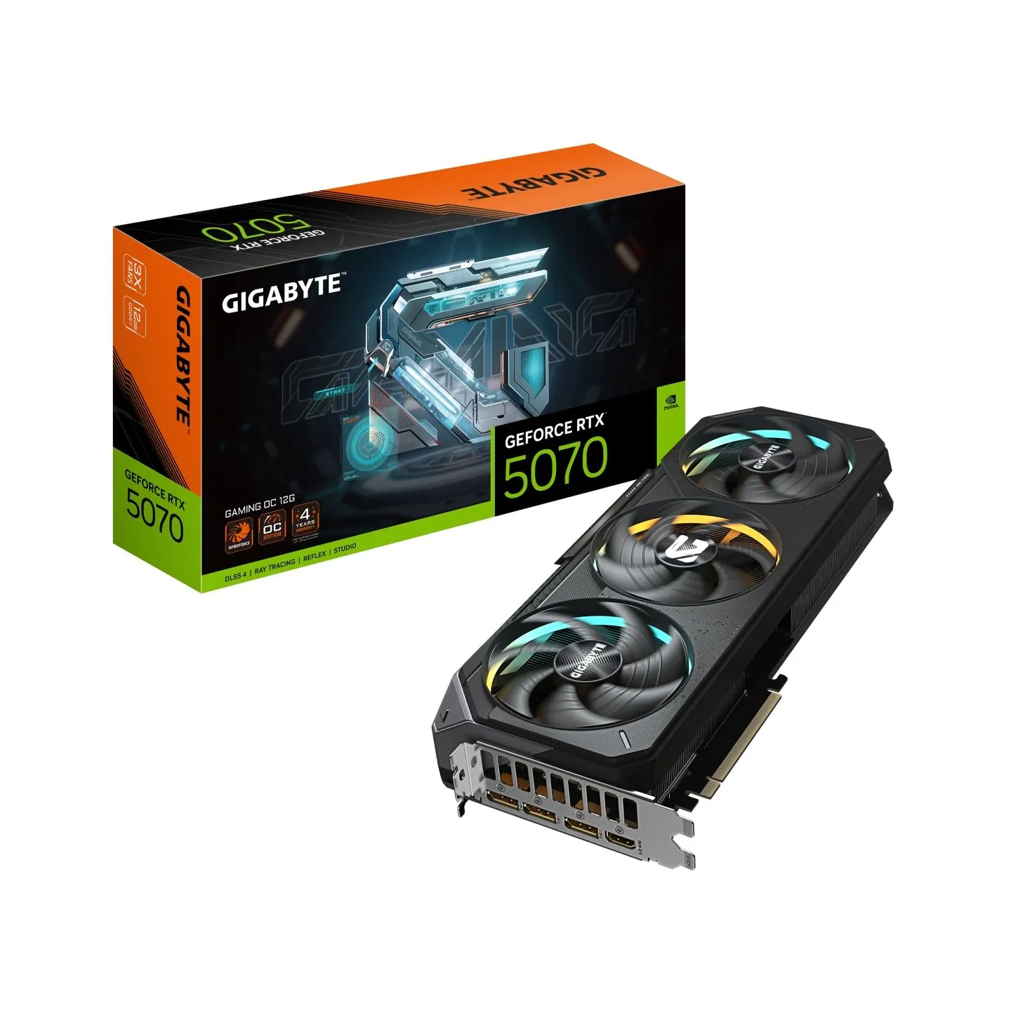Gigabyte GeForce RTX 5070 GAMING OC 12G | NVIDIA | 12 GB | GeForce RTX 5070 | GDDR7 | HDMI ports quantity 1 | PCI-E 5.0
