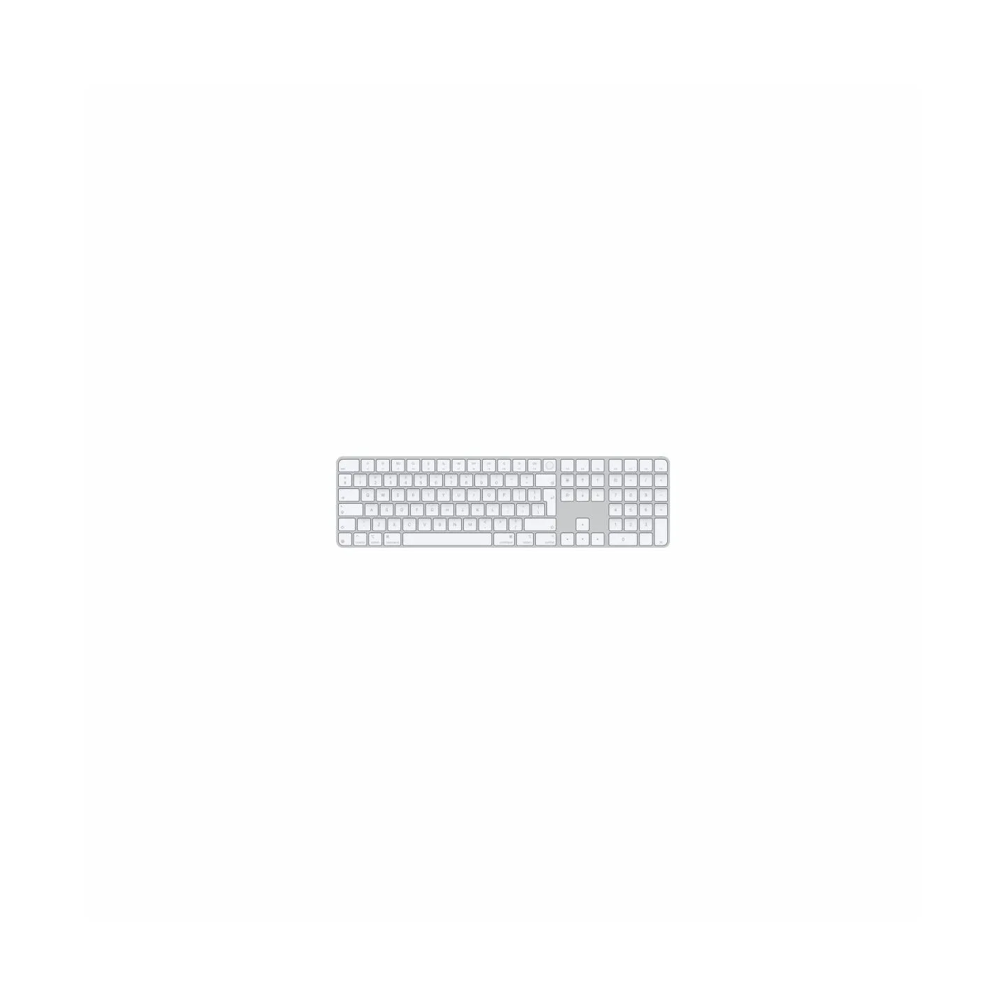 Apple Magic Keyboard with Touch ID and Numeric Keypad for Mac models with Apple silicon - International English - White Keys