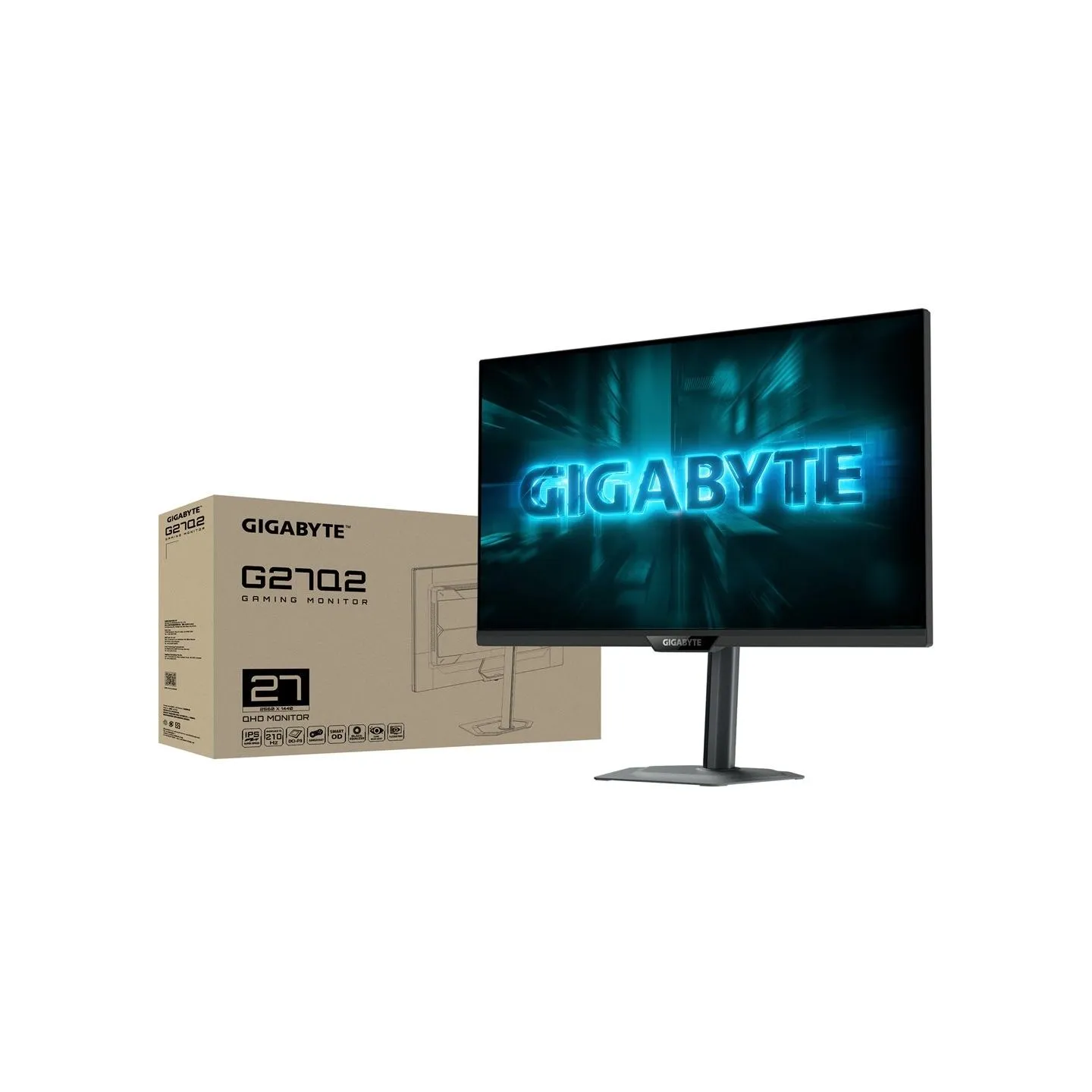 Gigabyte | G27Q2 EK | 27 " | SS IPS | QHD | 16:9 | 200 Hz | 0.5 ms | 2560 x 1440 pixels | 350 cd/m² | HDMI ports quantity 2 | Bl