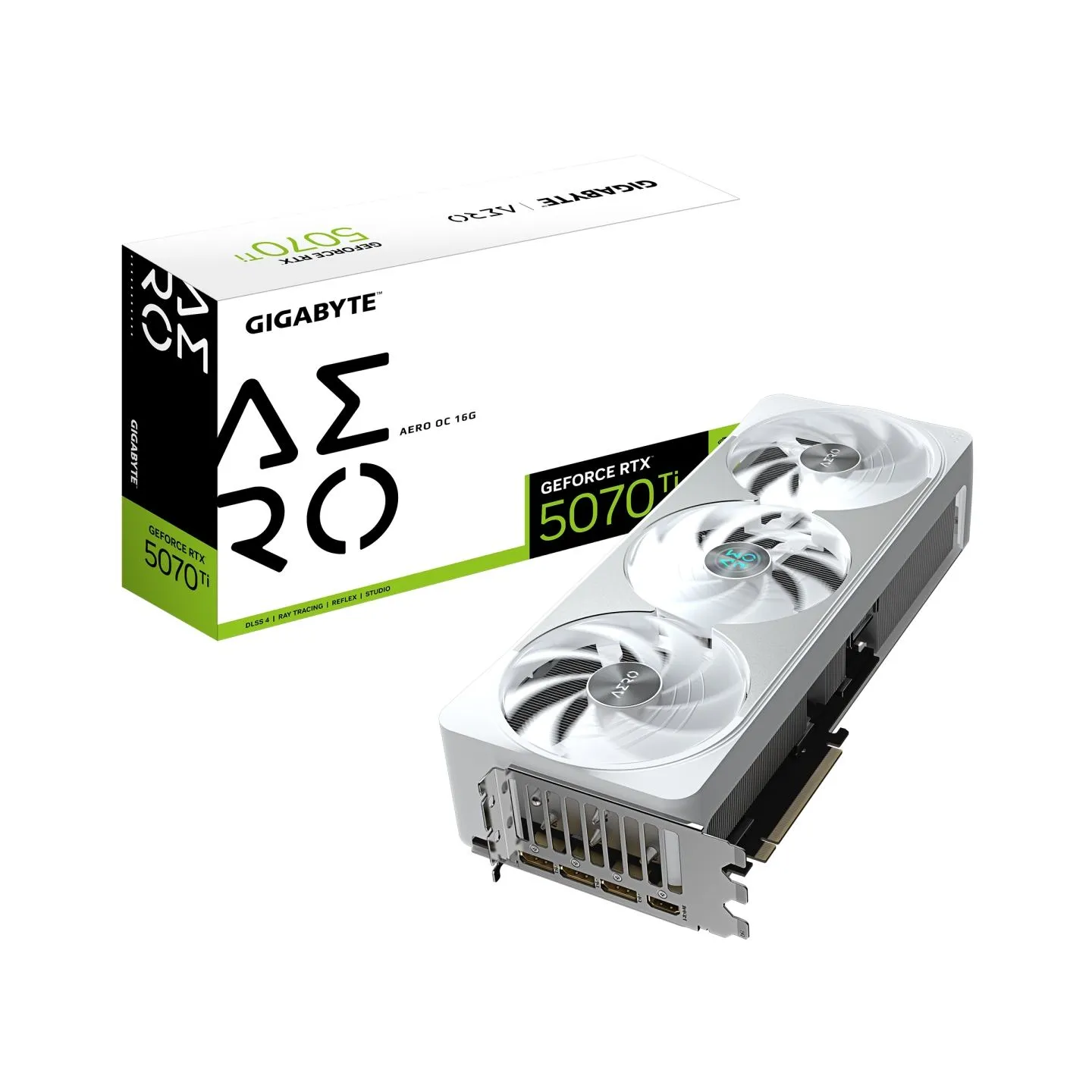 Gigabyte GeForce RTX 5070 Ti AERO OC 16G | NVIDIA | 16 GB | GeForce RTX 5070 Ti | HDMI ports quantity 1 | PCI-E 5.0