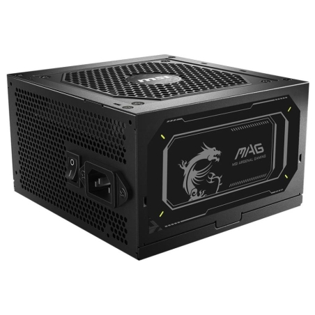 MSI Power Supply|MSI|MAG A850GL PCIE5 II|850 Watts|Efficiency 80 PLUS GOLD|PFC Active|MAGA850GLPCIE5II