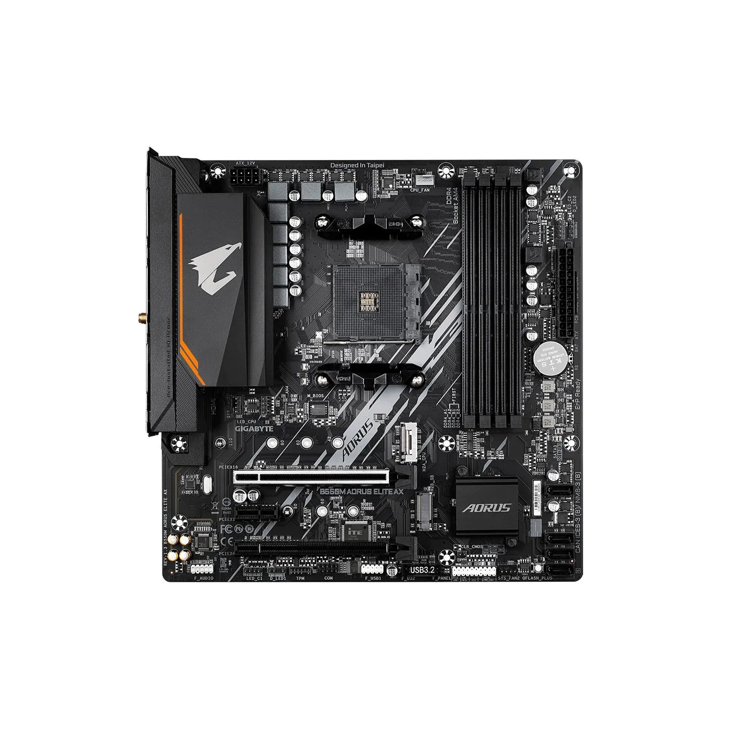 Gigabyte B550M AORUS ELITE AXG13 | Processor family AMD | Processor socket AM4 | DDR4 | Number of SATA connectors 4