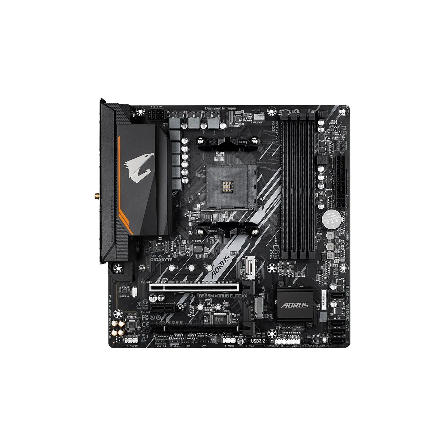 Gigabyte B550M AORUS ELITE AXG13 | Processor family AMD | Processor socket AM4 | DDR4 | Number of SATA connectors 4