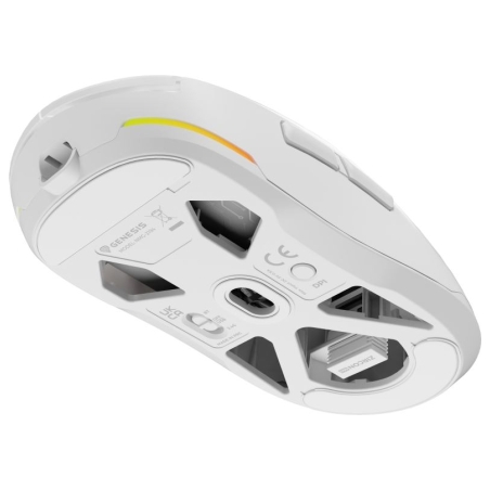Genesis | Zircon 660 PRO | Gaming Mouse | Wireless/Wired | 2.4 GHz, Bluetooth, USB | White