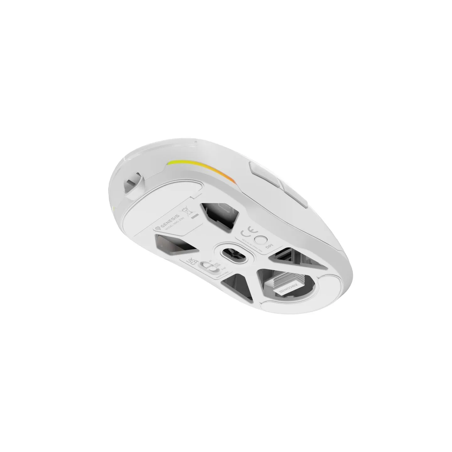 Genesis | Zircon 660 PRO | Gaming Mouse | Wireless/Wired | 2.4 GHz, Bluetooth, USB | White