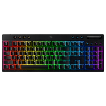 Razer | BlackWidow V4 Low-profile HyperSpeed | Gaming Keyboard | Wireless | US | Yellow Linear