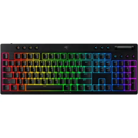Razer | BlackWidow V4 Low-profile HyperSpeed | Gaming Keyboard | Wireless | US | Yellow Linear