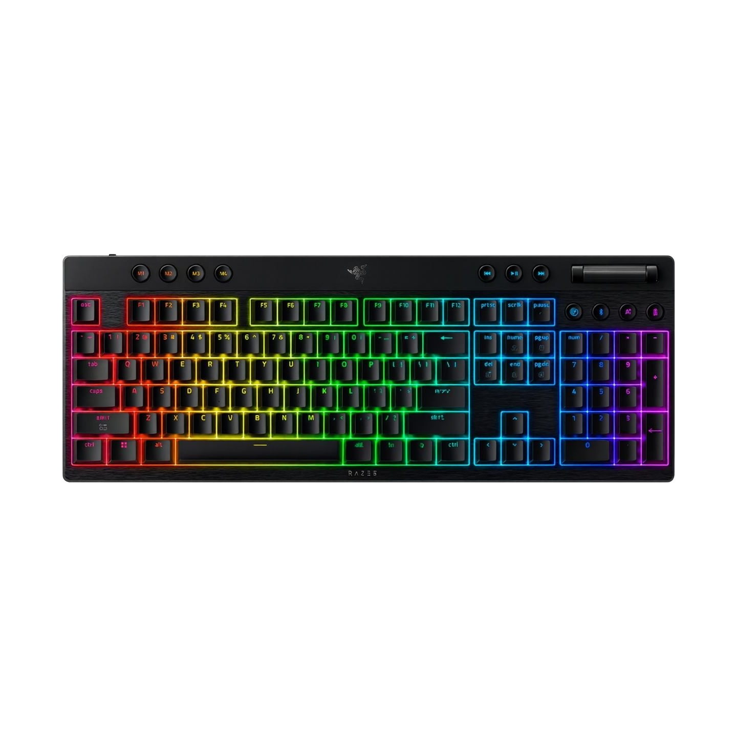 Razer | BlackWidow V4 Low-profile HyperSpeed | Gaming Keyboard | Wireless | US | Yellow Linear