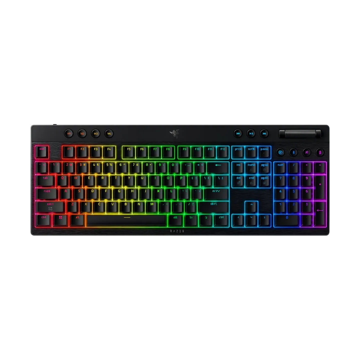 Razer | BlackWidow V4 Low-profile HyperSpeed | Gaming Keyboard | Wireless | US | Yellow Linear