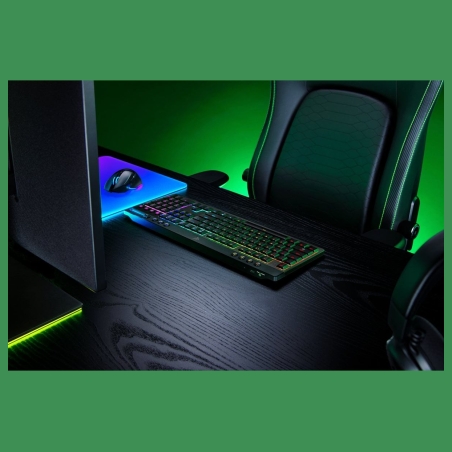 Razer | BlackWidow V4 Low-profile HyperSpeed | Gaming Keyboard | Wireless | US | Yellow Linear