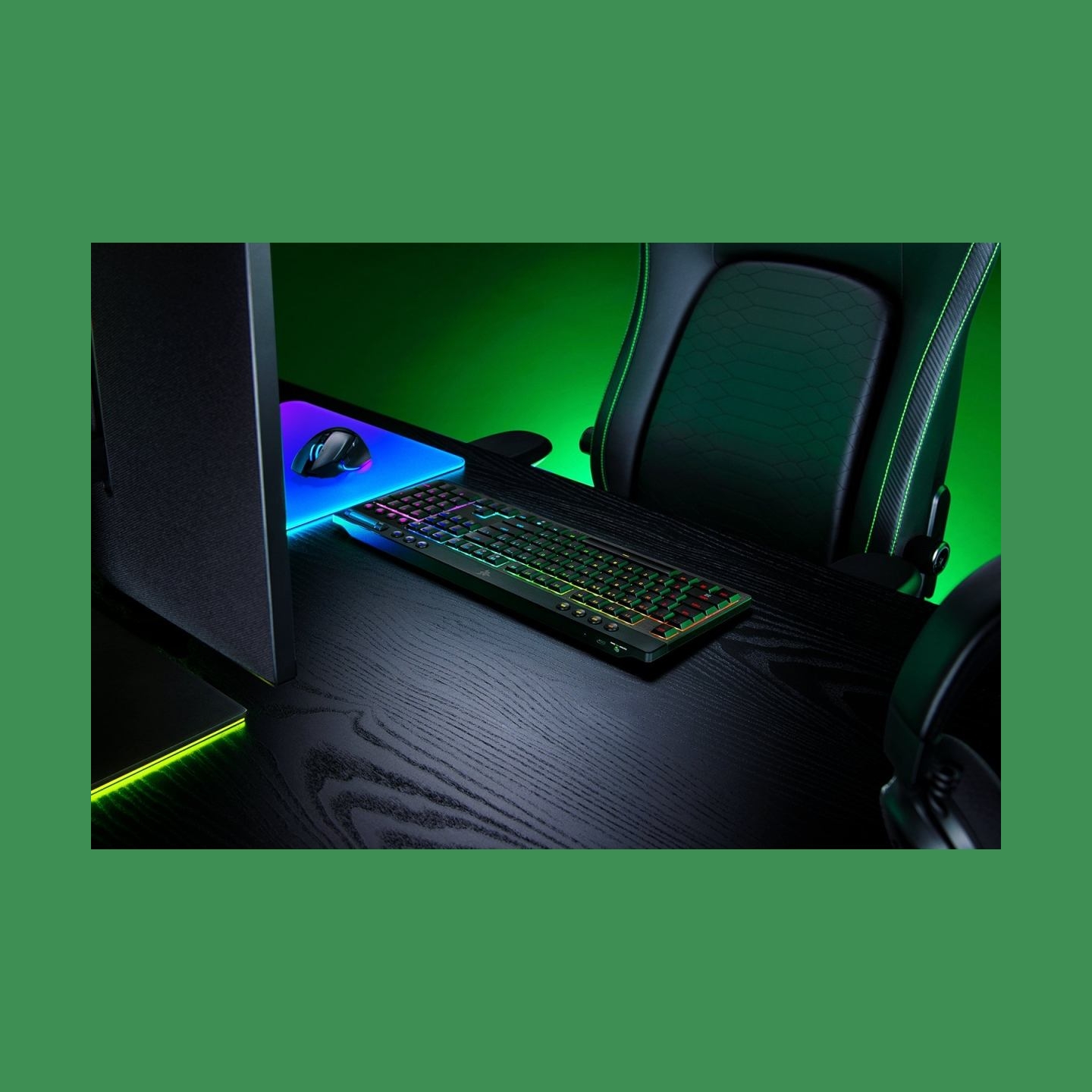 Razer | BlackWidow V4 Low-profile HyperSpeed | Gaming Keyboard | Wireless | US | Yellow Linear
