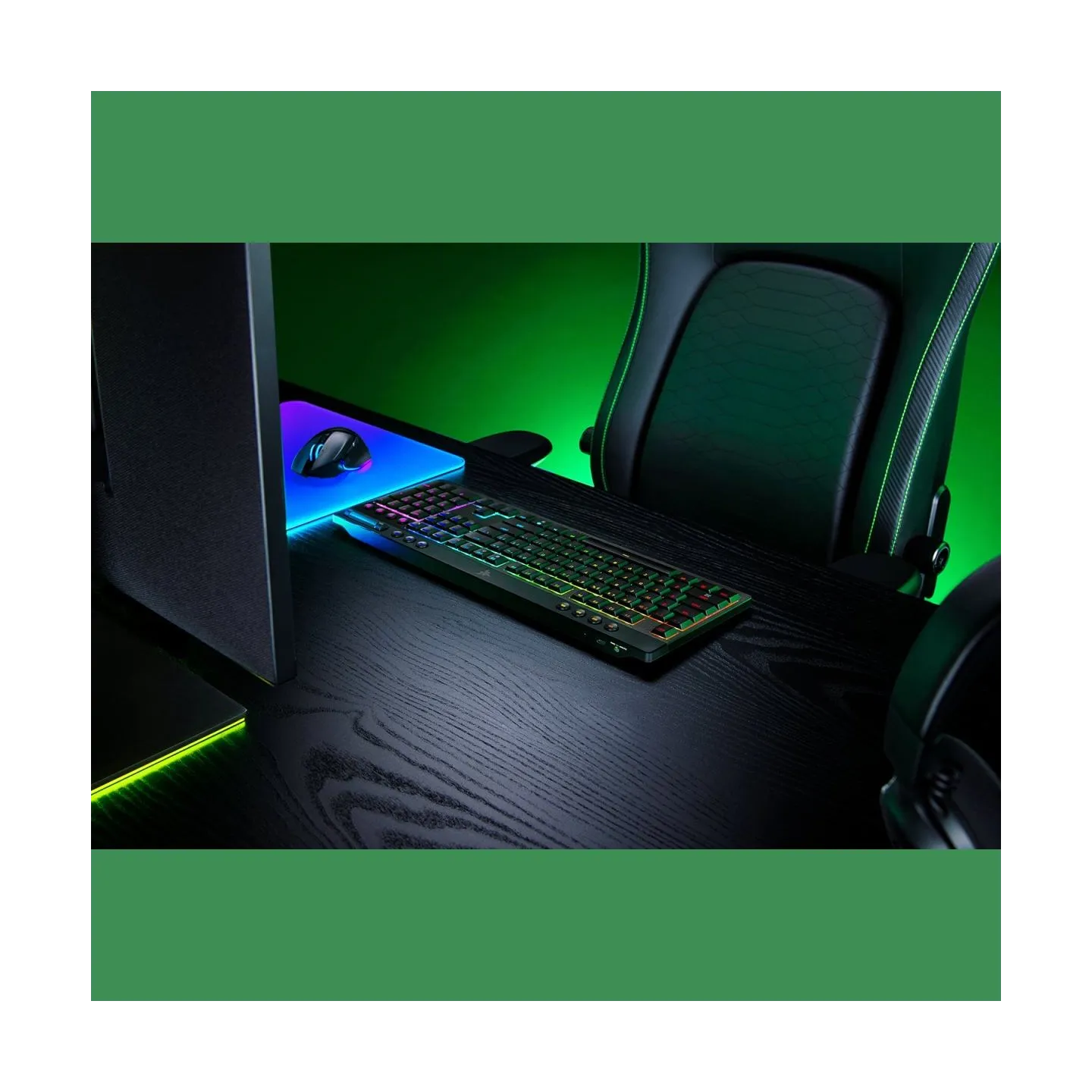 Razer | BlackWidow V4 Low-profile HyperSpeed | Gaming Keyboard | Wireless | US | Yellow Linear