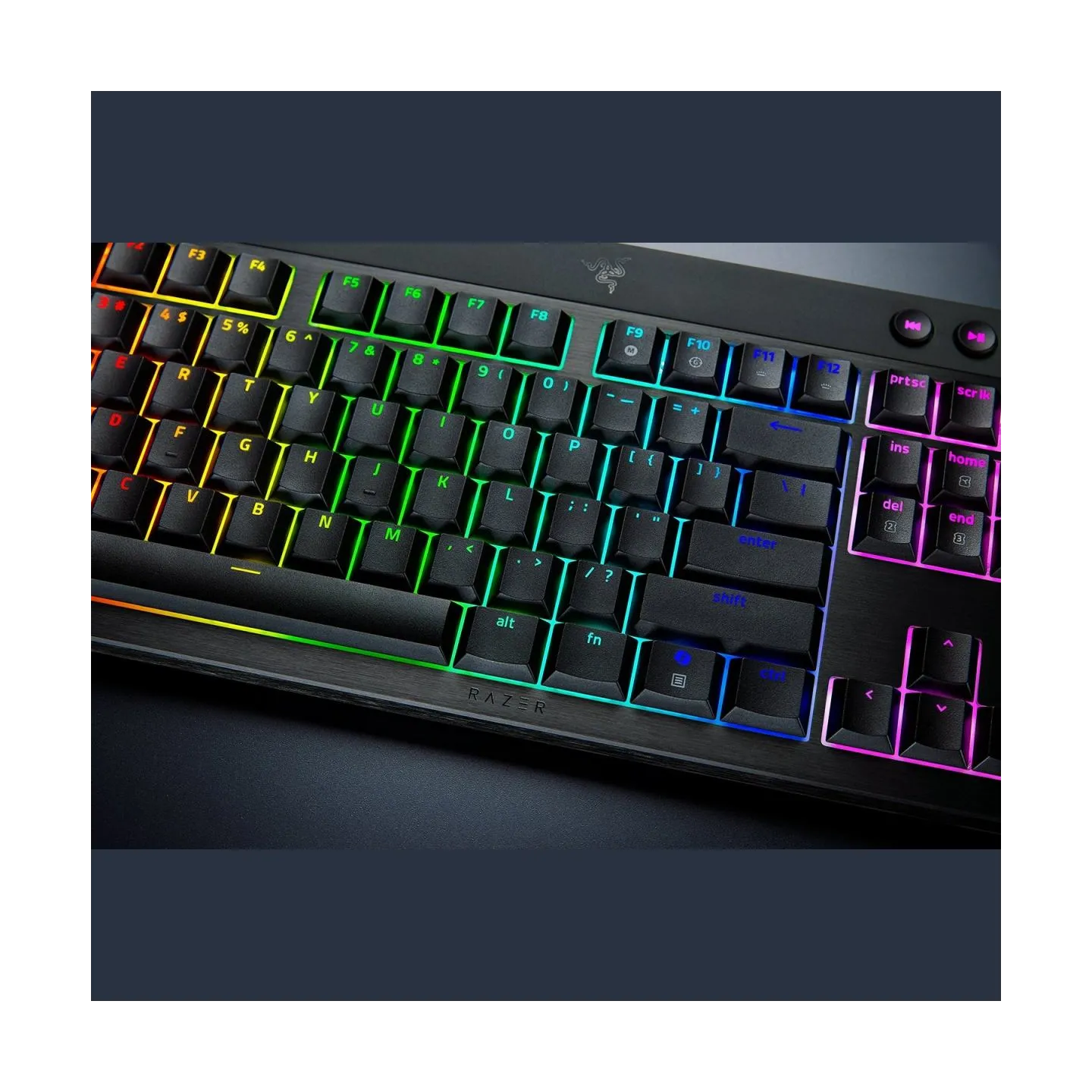 Razer | BlackWidow V4 Low-profile HyperSpeed | Gaming Keyboard | Wireless | US | Yellow Linear