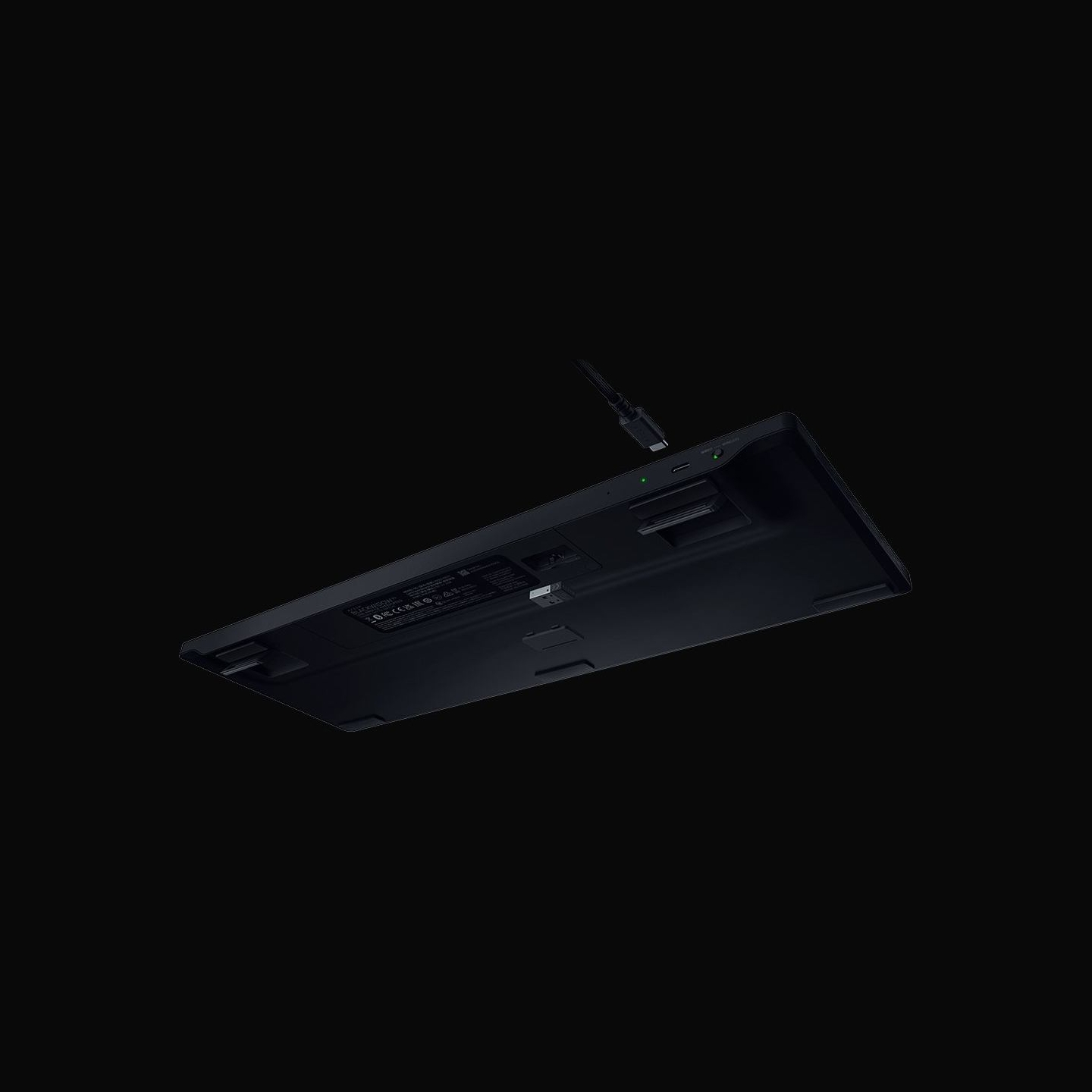 Razer | BlackWidow V4 Low-profile HyperSpeed | Gaming Keyboard | Wireless | US | Yellow Linear