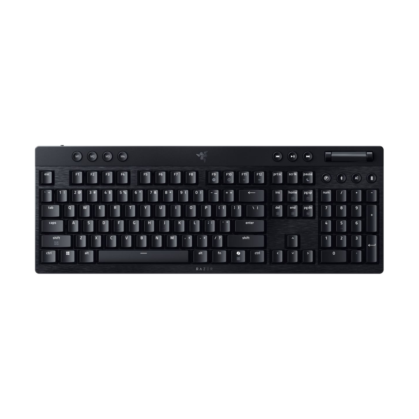 Razer | BlackWidow V4 Low-profile HyperSpeed | Gaming Keyboard | Wireless | US | Yellow Linear