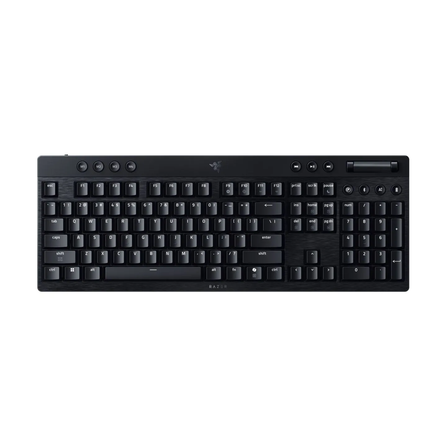 Razer | BlackWidow V4 Low-profile HyperSpeed | Gaming Keyboard | Wireless | US | Yellow Linear