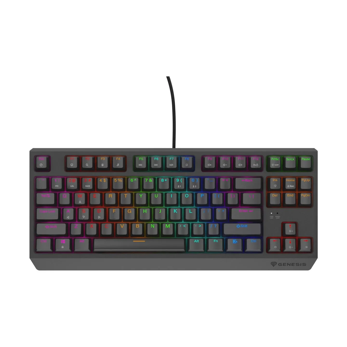Genesis THOR 230 | Mechanical Gaming Keyboard | Wired | US | Outemu Red | Black