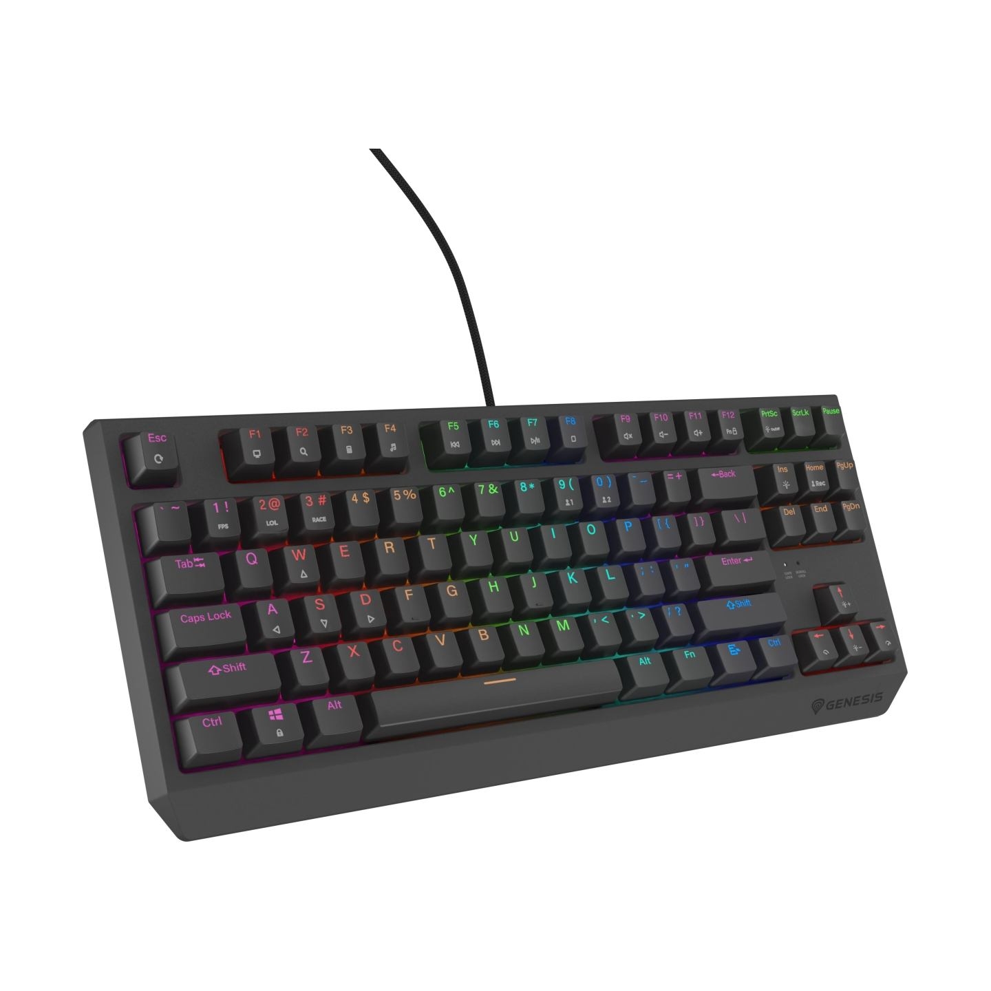 Genesis THOR 230 | Mechanical Gaming Keyboard | Wired | US | Outemu Red | Black