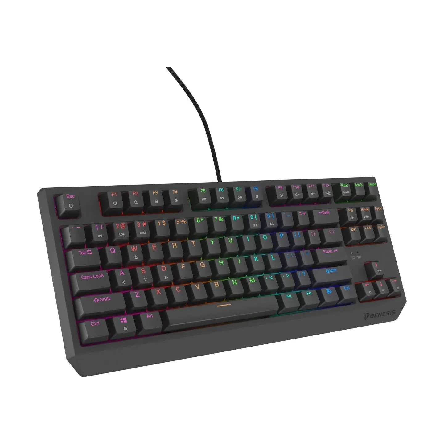 Genesis THOR 230 | Mechanical Gaming Keyboard | Wired | US | Outemu Red | Black