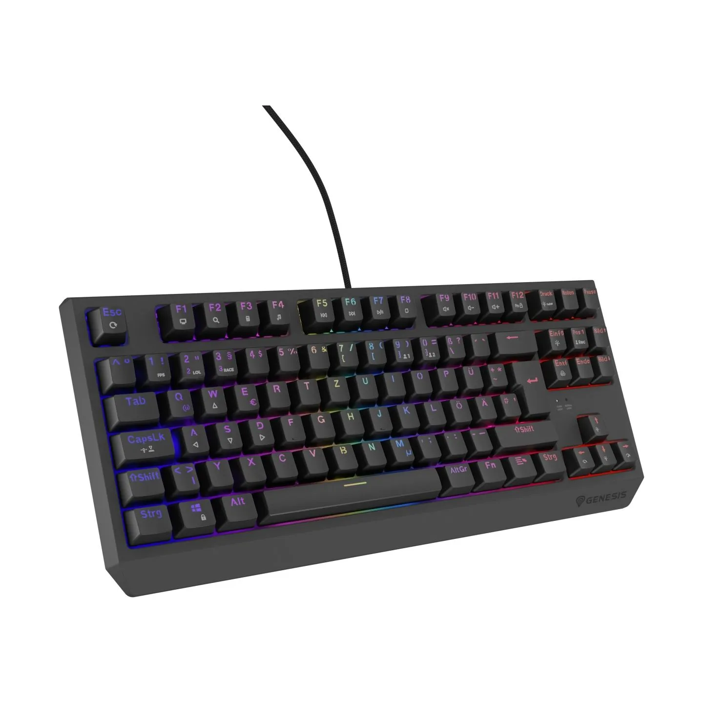Genesis | THOR 230 | Mechanical Gaming Keyboard | Wired | US | Outemu Brown | Black