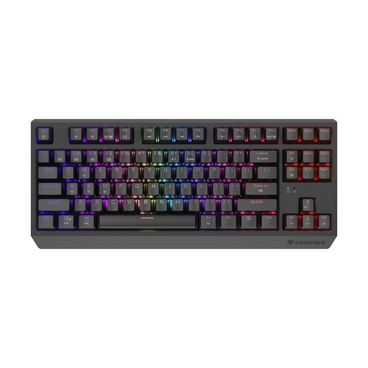 Genesis | THOR 230 | Mechanical Gaming Keyboard | Wireless | US | Outemu Red | Black