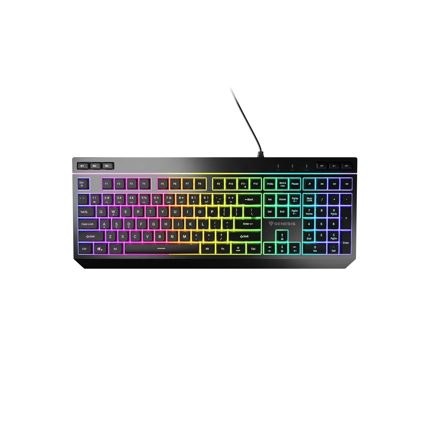 Genesis | Rhod 530 | Membrane Gaming Keyboard | Wired | US | Black